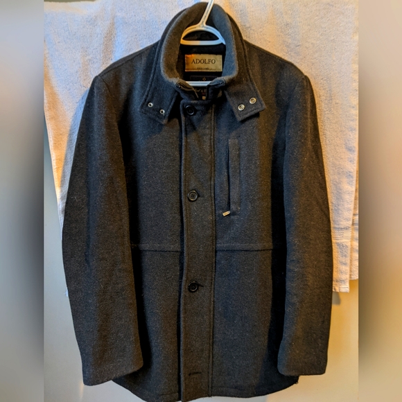 Wool+Cashmere Adolfo Winter Jacket - Picture 1 of 2